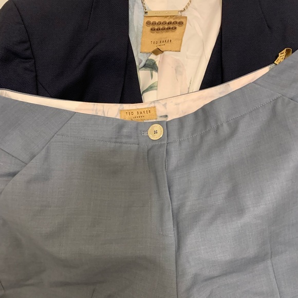 Ted Baker 2 pieces dark blue, Working Title jacket & pants suits wool blend - Picture 6 of 15